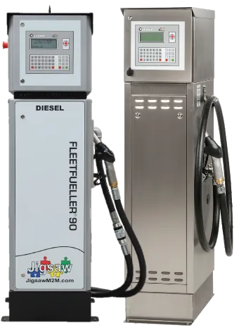 Fuel pump with integrated management terminal