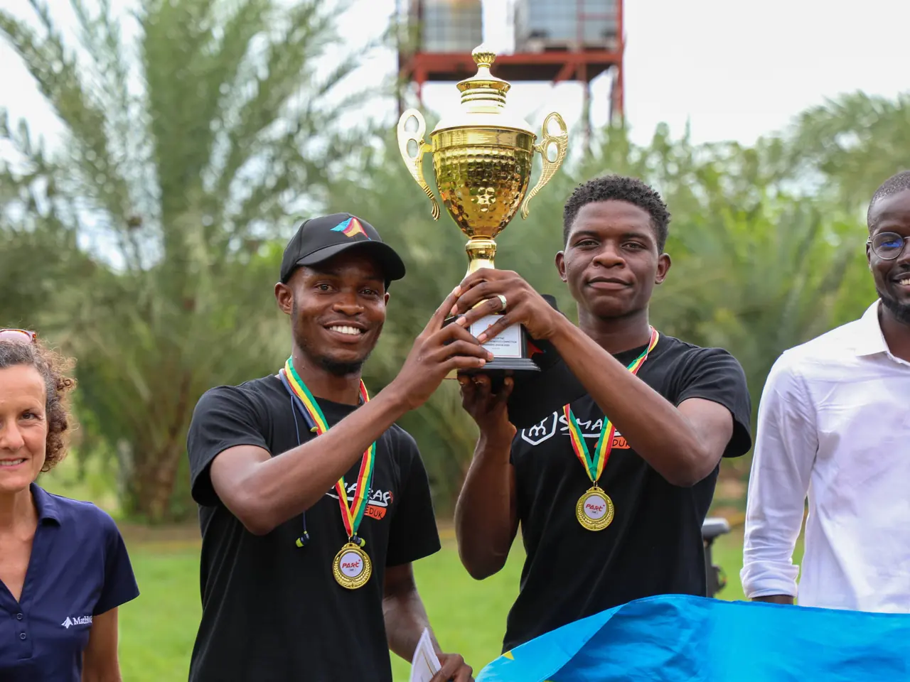 The Smaraf Eduk team at the Pan-African Robotics Competition