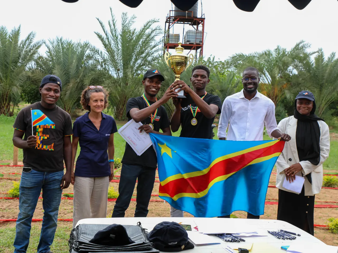 Smaraf Eduk robot during a competition round